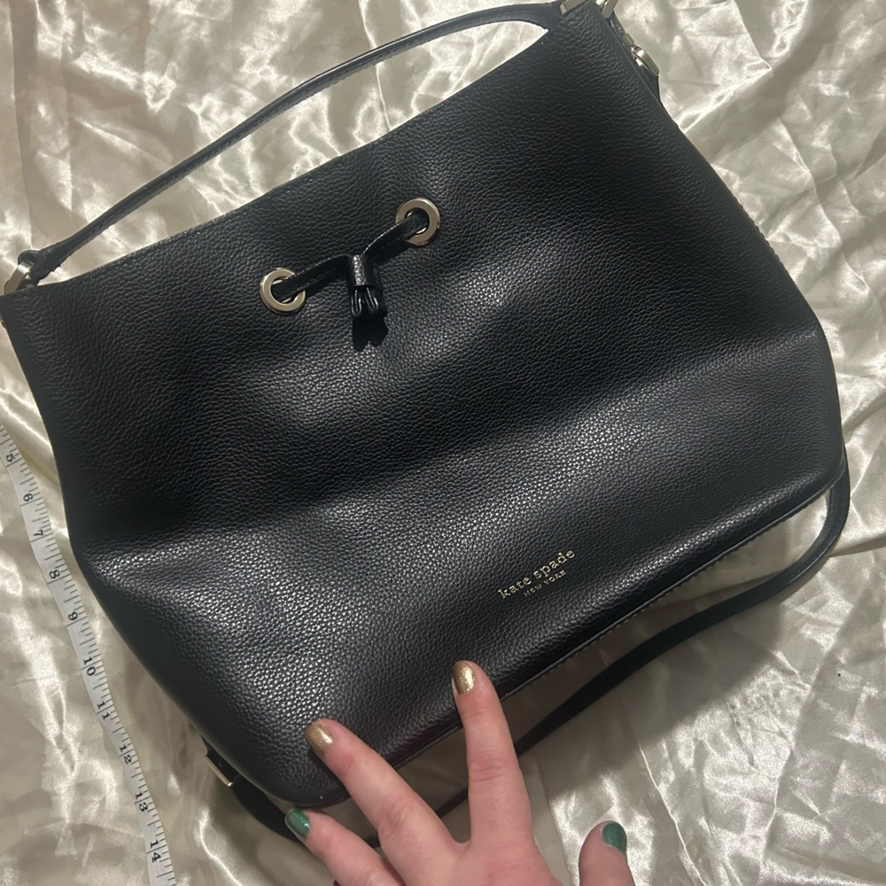 Kate Spade Black Bucket Bag with Crossbody Strap
